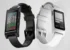 Pebble Core Time 2 and Core 2 Duo, left and right, with color and black-and-white screens facing forward, at 45-degree angles.