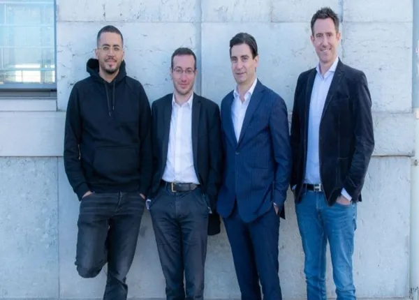 From left to right: Lamine Brahimi, Co-Founder and Managing Partner; Dr. Jean-Philippe Aumasson, Co-Founder and CSO; Oren-Olivier Puder, Co-Founder and Chairman; Sébastien Dessimoz, Co-Founder and Managing Partner (Taurus)