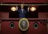 U.S. President Donald Trump looks down from the Presidential Box in the Opera House at the John F. Kennedy Center for the Performing Arts