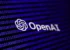Binary code and OpenAI logo