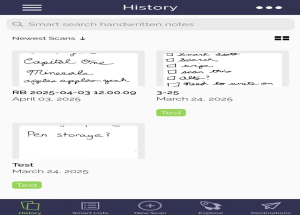 Скріншот програми Rocketbook
