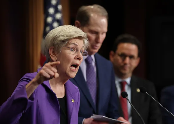 Sen. Elizabeth Warren (D-Mass.) in Washington, D.C. (Photo by Win McNamee/Getty Images)